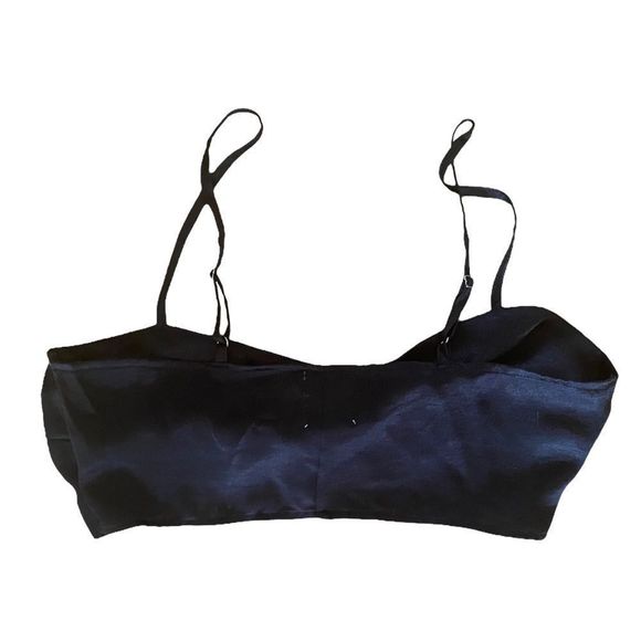 🆕 Lola May:UK 10/US 8: Black Bralette with Gold Toned Buckle - Picture 8 of 14